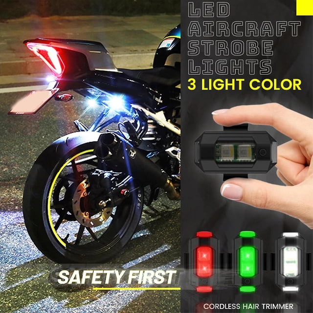 Luces de navegación inalámbricas ZefeiWu 3 colores para bicicleta de yate