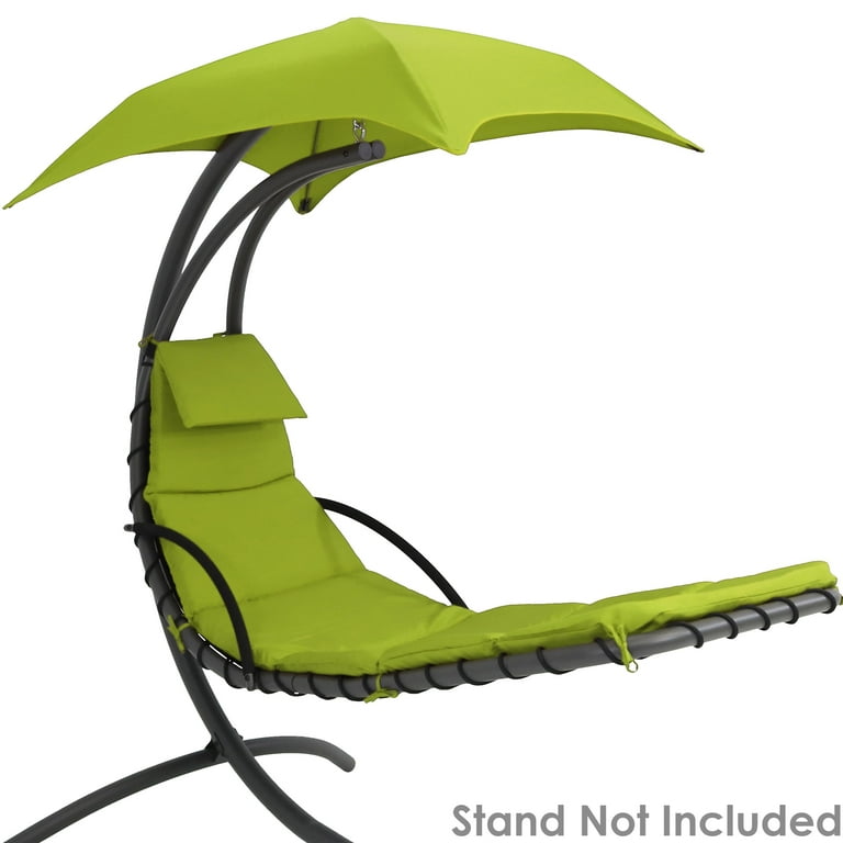 Outdoor Hanging Lounge Chair Replacement Cushion and Umbrella
