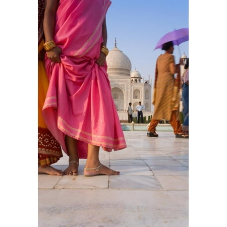 Visitors in Front of the Taj Mahal, UNESCO World Heritage Site, Agra, Uttar Pradesh, India, Asia Print Wall Art By Gavin (Best Helmets In India)