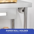 thumbnail image 2 of ModFusion 2-Tier 3x2 ft Stainless Steel Prep Table with Drawer, Paper Roll Towel Holder, Adjustable Shelf, 36"x24" Metal Utility Table for Kitchen, 2 of 10