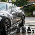 thumbnail image 2 of High Pressure Adjustable Garden Hose Nozzle Kit, Heavy Duty Spray Tip for Car Wash, Patio Cleaning, Outdoor Watering, 2 of 7
