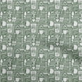 thumbnail image 1 of oneOone Cotton Poplin Twill Olive Green Fabric Nostalgia Coffee Dress Material Fabric Print Fabric By The Yard 56 Inch Wide-Q2, 1 of 6
