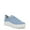 Sky blue, variant on Dr. Scholl's Shoes Womens Time Off Knit Lifestyle Platform Slip-On Sneakers