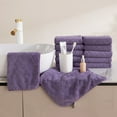 thumbnail image 3 of 12 Pack Kitchen Washcloths, 13"x13" Large Thick Dishcloths for Drying Dishes, Ultra Soft Microfiber Towels Quick Dry Super Absorbent Wash Cloths Set for Kitchen Cleaning (Dark Purple), 3 of 9