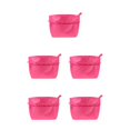 thumbnail image 1 of Baohd Expandable Purse Organiser With Zip Closure Convenient Storage For Handbag Waterproof Nylon Bag Cloth Storage Organiser rose red 5Set, 1 of 6
