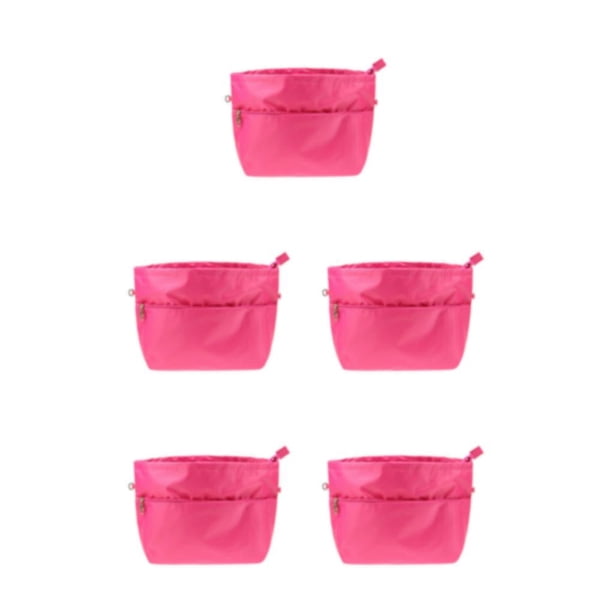 Matsuzay Organizador de almacenamiento elegante y práctico de tela, bolsa de nailon resistente al agua, resistente y Simple, bolso de mano rosa Type2 NO2