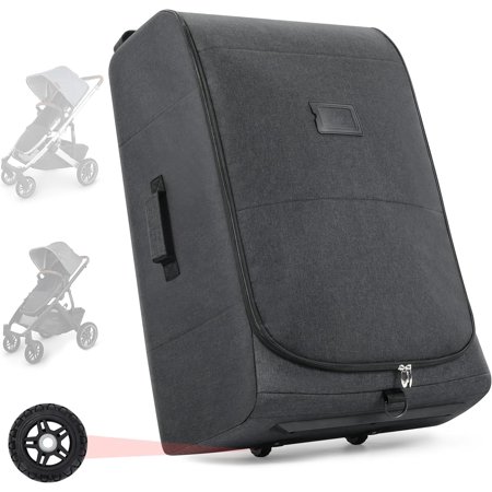 Padded Stroller Travel Bag for Airplane with Wheels Compatible with UPPAbaby Vista?Vista V2? Cruz? Cruz2? Portable Gate Check Stroller Bag for Standard Stroller? Travel Protection Bag for Stroller