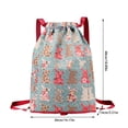 thumbnail image 2 of Mochila de deporte plegable con cordón de gran capacidad para separar lo seco de lo mojado., 2 of 3