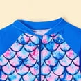 thumbnail image 4 of Hiijoy Big Girls Scale Print Long Sleeved One-Piece Swimsuit Bathing Suit, 4 of 8