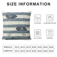 thumbnail image 6 of Awypu  Pack of 2 Farmhouse Throw Pillow Cover Cushion Stripe Decoration Buffalo Retro Pillowcase with Hidden Zipper for Sofa Bedroom Car White, 6 of 6