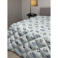thumbnail image 2 of Cartoon Down Alternative Comforter, Repetitive Pattern with Simplistic Drawn Bear Animal, Microfiber Quilt for All Season, 5 Sizes, Multicolor, by Ambesonne, 2 of 3