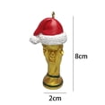 thumbnail image 3 of Sombrero de Navidad de resina, colgante de estatuas, recuerdos de viaje, adornos navideños (1 ud.), 3 of 8
