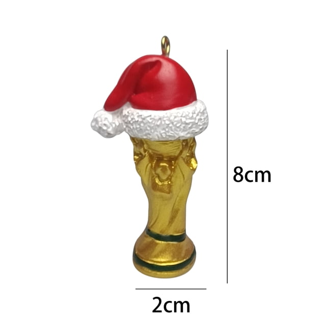 Sombrero de Navidad de resina, colgante de estatuas, recuerdos de viaje, adornos navideños 1 ud. Sywqhk Libre de BPA