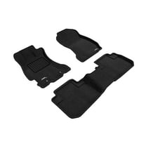 3D MAXpider Custom Fit Elegant Floor Mat (Black) for 2014-2018 Subaru Forester - 1ST Row 2ND Row
