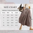 thumbnail image 2 of SWQZVT Womens Pants Wide Leg Gingham Cotton Pants for Women Ladies Loose Fit Brownwhite Plaid Comfort Soft Lounge Pant L, 2 of 8