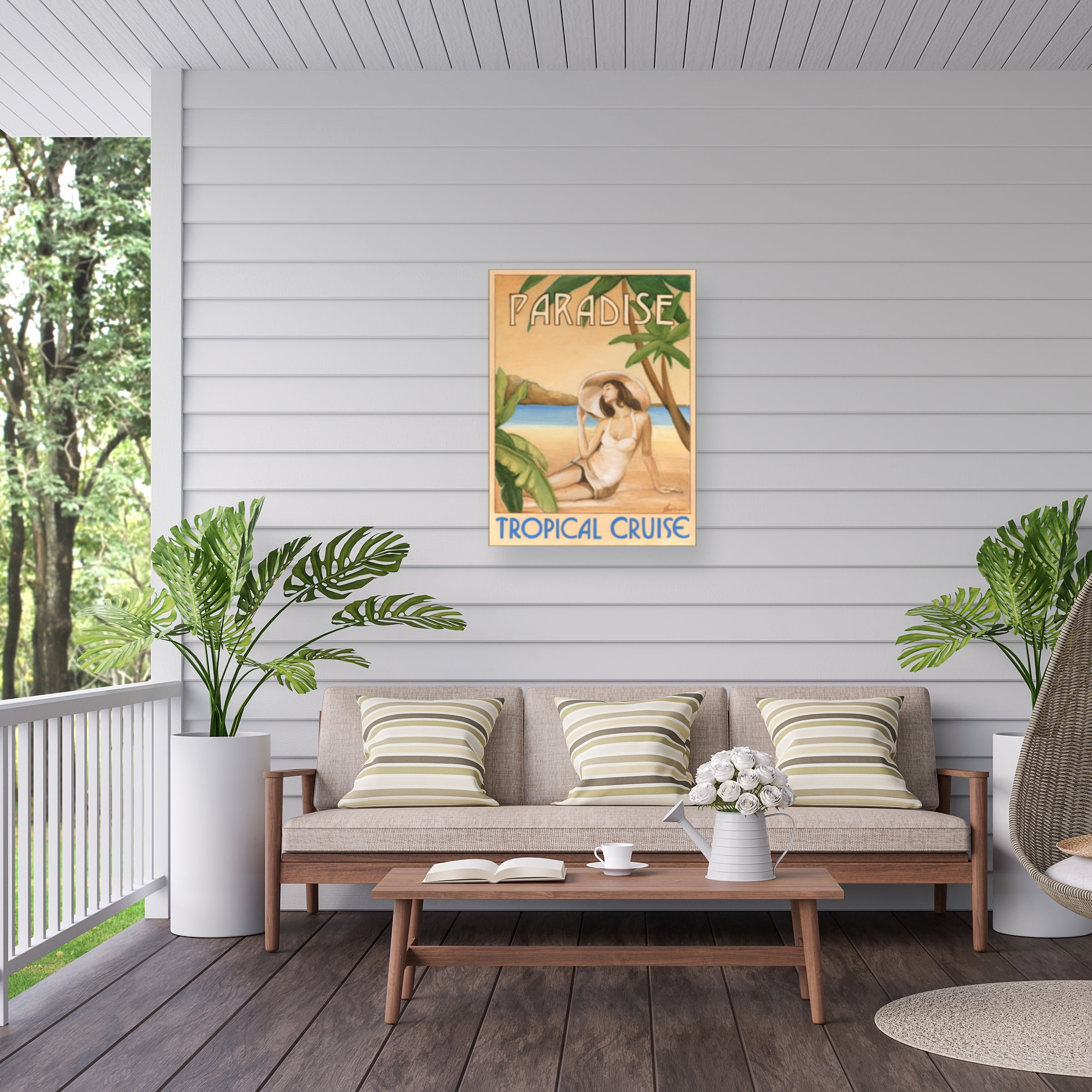 Ethan Harper 'Paradise Woman' Outdoor Canvas 47x30
