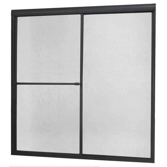 Craft Main Tdst6058 Tides 58" High X 60" Wide Sliding Framed Shower Door - Bronze
