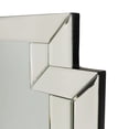 thumbnail image 2 of Miroir d'Accent avec Cadre Biseauté Entrecroisé, Argent, 2 of 5