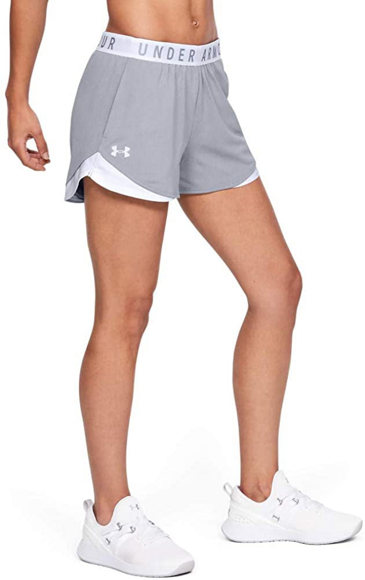 Grey under armour shorts womens online