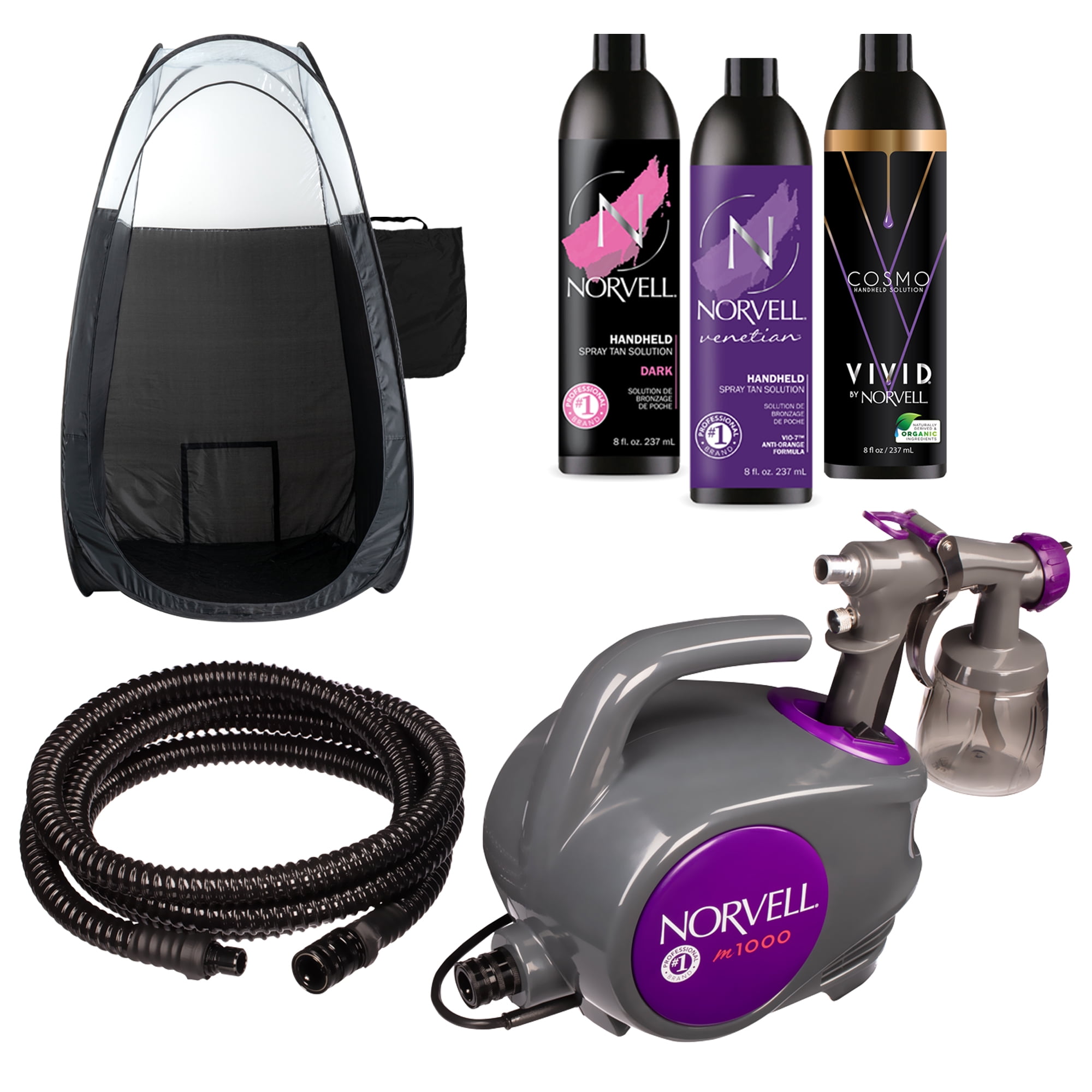 Norvell M1000 Spray Tan Machine and Tanning Solution with Naked Sun