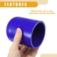 thumbnail image 6 of Unique Bargains 1 Set 70mm 2.76" ID Silicone Hose Cap W/ Clamp Intake Vacuum Hose End Plug for Car Silicone Blue, 6 of 6
