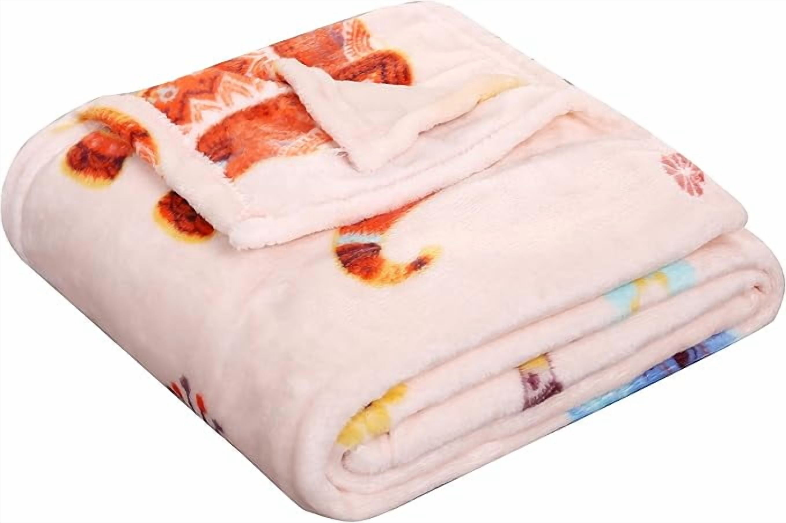 Elegant Comfort Lightweight Printed Throw Blanket- All Season, Soft, Cozy and Plush- Decorative Throw Blankets, Perfect for Lounging, 50 x 60 inches, Boho Elephant, Throw Blanket