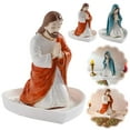 thumbnail image 6 of QHUDLV Virgin Mary Rosary Holder,Elegant Our Lady Prayer Rosary Box Religious Gift Catholic Gift, Mary and Heart Statue Tray for Prayer Beads,Bedroom Living Room Office Desktop Decoration, 6 of 9