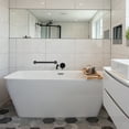 thumbnail image 3 of SupreGear 16" Bathroom Grab Bar, 201 Stainless Steel, Non-Slip Black Wall Mounted Rail, 3 of 8