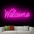 thumbnail image 4 of Handmadetneonsign Welcome Neon Sign, Welcome Neon Sign, Welcome Open Wall Art Decor, House Wall Decor 51480, 4 of 5