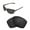 Black, variant on Walleva Clear Non-Polarized Replacement Lenses for Oakley Cohort Sunglasses