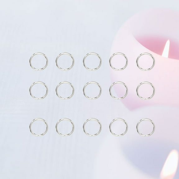 WHAMVOX 200Pcs Small Split Rings for Craft Making and Key Chains 9x7mm