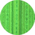 thumbnail image 1 of Ahgly Company Indoor Round Abstract Green Modern Area Rugs, 8' Round, 1 of 4