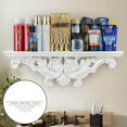thumbnail image 1 of kurtrusly Floating Shelf Hollow Storage Rack for Office Bedroom Bathroom Decor Crafts white, 1 of 9