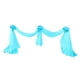 thumbnail image 2 of Camino de mesa de tul con lazo de tela transparente para fiestas y bodas en turquesa, 2 of 6