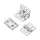thumbnail image 3 of 35 Piezas de Bisagras Mini de Cobre Puro para Conectores de Cajones de Muebles, Plata, 3 of 6