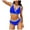 A159-Blue, variant on Women's Bikini Set for Women Two Piece Swimsuit Colorblock Trim High Waisted Bathing Suits for Women Scoop Neck Adjustable Spaghetti Straps Bikini Swimwear Gibobby(M,Red)