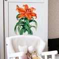 thumbnail image 2 of Lily Flower Decals Vinyl Peel and Stick Living Room Wall Stickers Bedroom Dining Room Background Decor 14.5"x11.5", 2 of 6