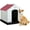 Red, variant on BestPet 28" Insulated Dog House, Durable Plastic, Weatherproof, Indoor/Outdoor, Elevated Flr, Air Vents, Green