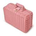 thumbnail image 1 of Cosmetic Sorting Rattan Box Vintage Props Rattan Woven Handbag With Gift Box Solid Woven Rattan Woven Storage Box, 1 of 4