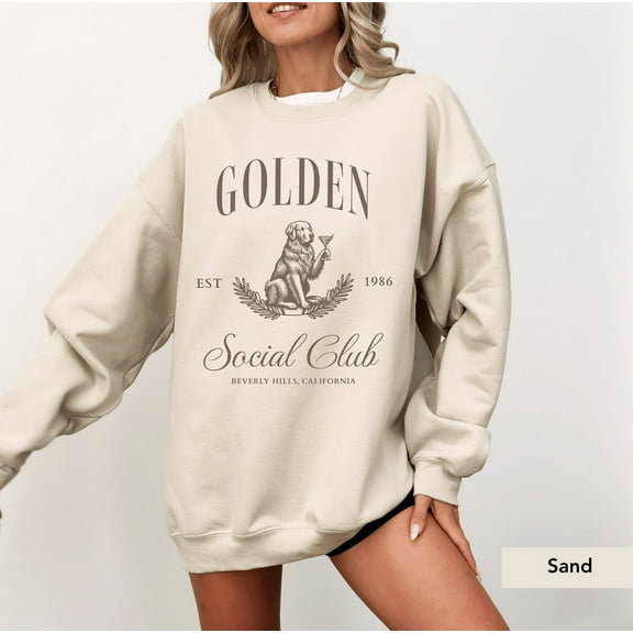Golden Retriever Martini Social Club Sweatshirt, Golden Retrieve Sweatshirt,Golden Mom, Golden Retriever , Golden Retriever Shirt Tshirt All Size S-5XL