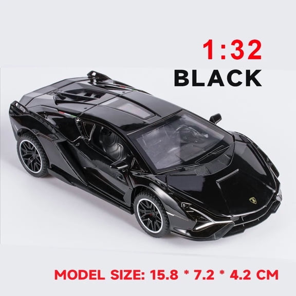 1:32 Lamborghinis Sian FKP37 Car Alloy Sports Car Model Diecast Sound Super Racing Lifting Tail Hot Car Wheel For Children Gifts