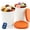 Orange, variant on 2 Pack Ice Cream Containers 1 Quart Each – Reusable Freezer Storage Tubs with Silicone Lids for Homemade Ice Cream, Sorbet, Gelato, BPA Free Stackable, Orange