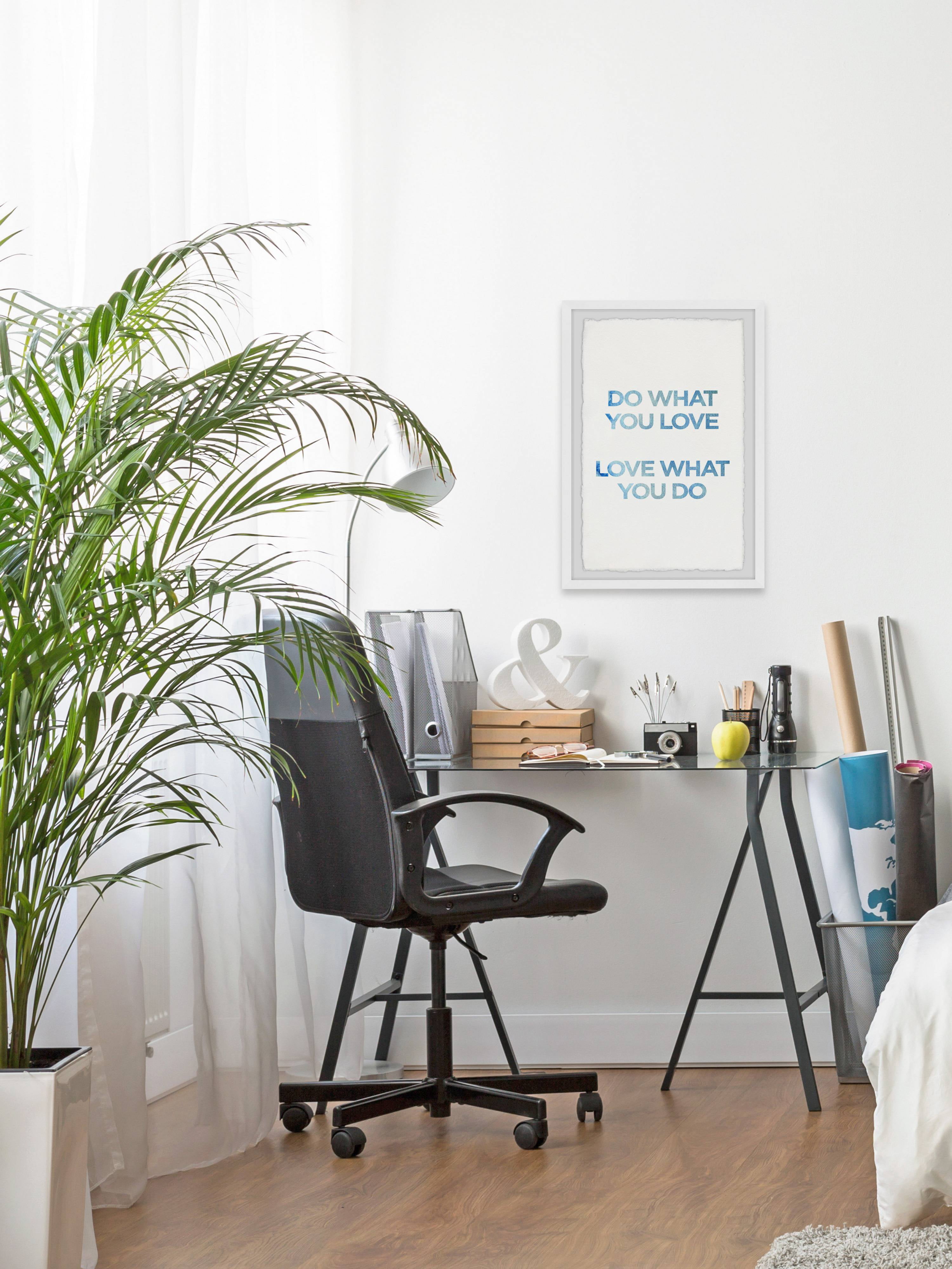 Marmont Hill Blue Do What You Love Framed Wall Art