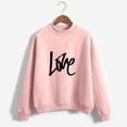 thumbnail image 2 of CEHVOM Femmes Mode Décontractée Imprimé Col Rond Ample Manches Longues Hauts Courts Blouse Chandails Sans Capuche Liquidation, 2 of 5