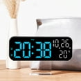 thumbnail image 4 of CIYISON Versatile LED Digital Alarm Clock with Large Display Desk Clock Voice Control, 4 of 13