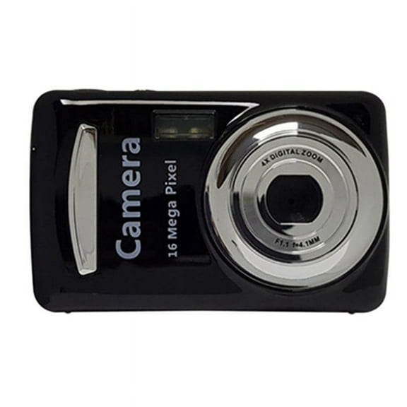 Portable Digital Camera 16 Million HD Pixel Compact Home for Kids Teens Seniors Black