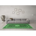 thumbnail image 3 of Ahgly Company Indoor Round Medallion Emerald Green Traditional Area Rugs, 8' Round, 3 of 4