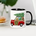 thumbnail image 3 of CafePress - Vintage Christmas Woody Wagon Mugs - 11 oz Ceramic Mug - Novelty Coffee Tea Cup, 3 of 4