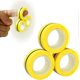 thumbnail image 1 of Anillos magnéticos para dedos, juguetes antiestrés para hombres, mujeres, adolescentes, niños y niñas, alivio de la ansiedad y el estrés, regalo para rellenar calcetines navideños (amarillo), 1 of 5