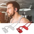 thumbnail image 3 of Cateissary Auriculares de conducción de aire Auriculares inalámbricos Bluetooth 5.0 Auriculares deportivos impermeables IPX6 Cables de audio/vídeo rojo, 3 of 6